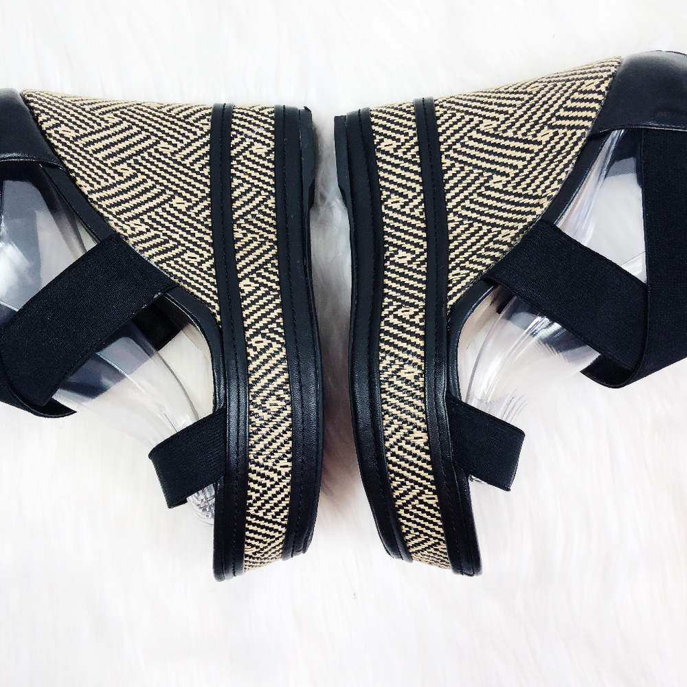 [QUPID] Strappy Wicker Wedges - Picture 3 of 8